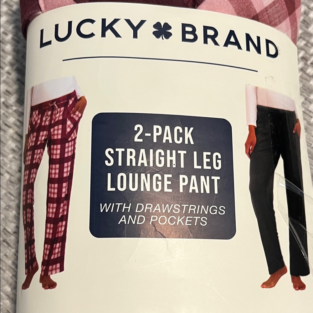 Lucky 🍀 Brand Women’s 2-Pack Straight Leg Lounge Pants Size L